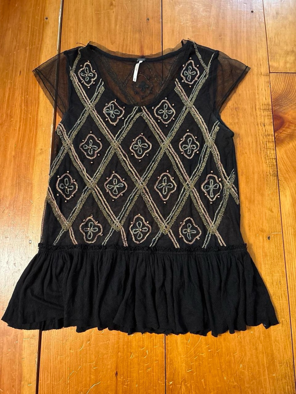 Free people beaded blouse